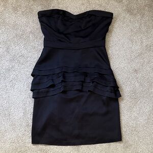 Elegant Black BCBG Strapless Dress
